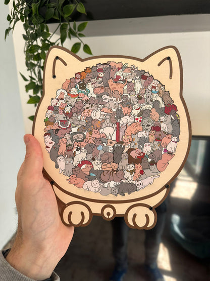 Puzzle in Legno I Gatti Giocosi