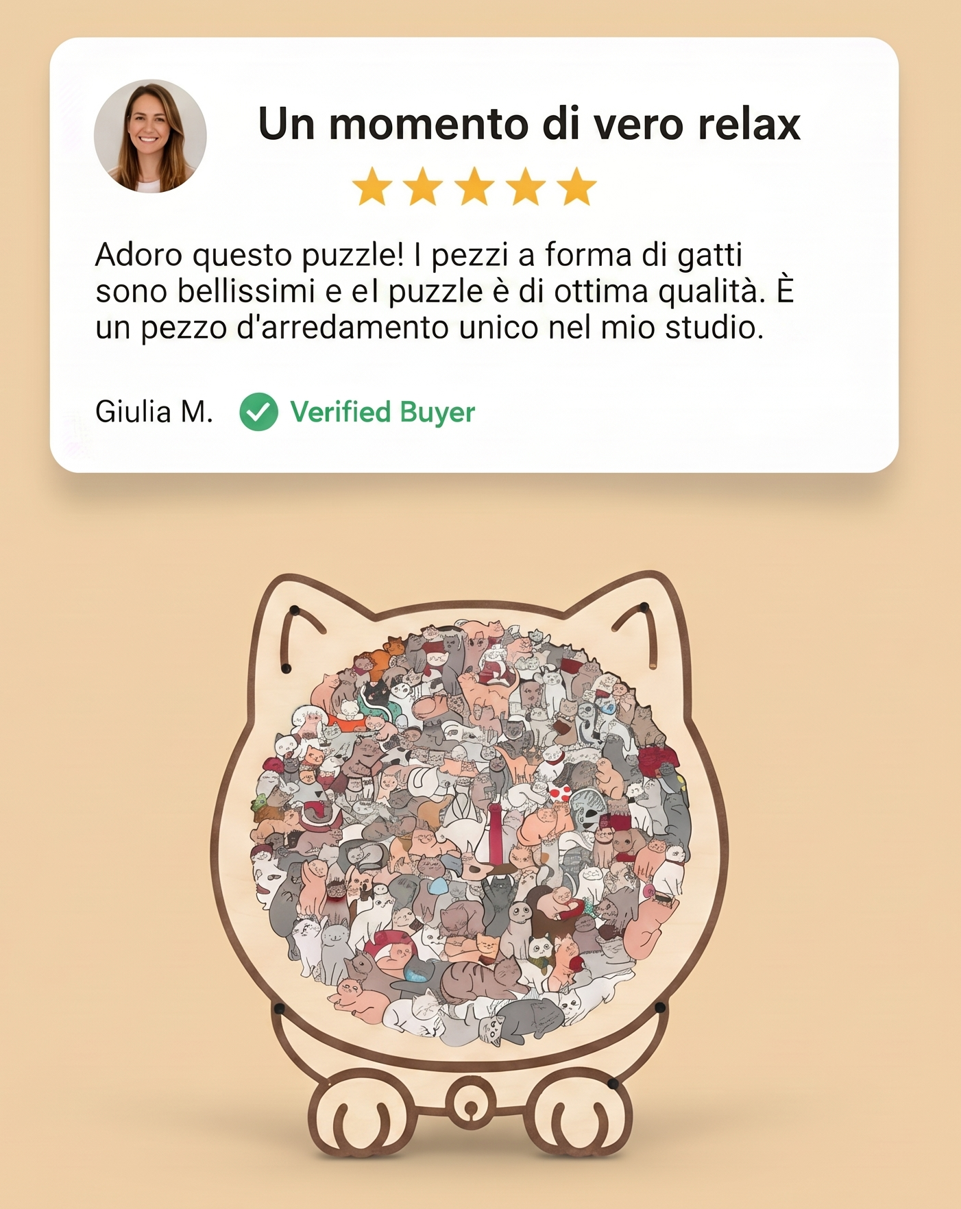 Puzzle in Legno I Gatti Giocosi